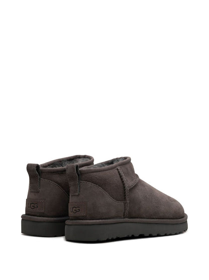 UGG Australia Classic Ultra Mini Silk-Nylon Boots Grey