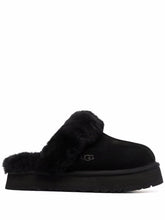 Ugg Australia Shearling-Lined Suede Slip-On Sandals Black black