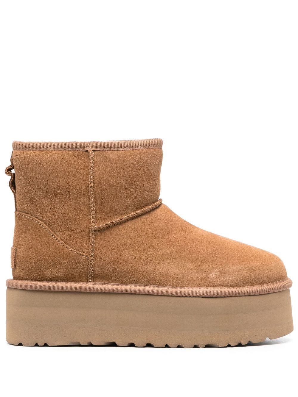 Ugg Australia Classic Mini Platform Suede Boots Beige