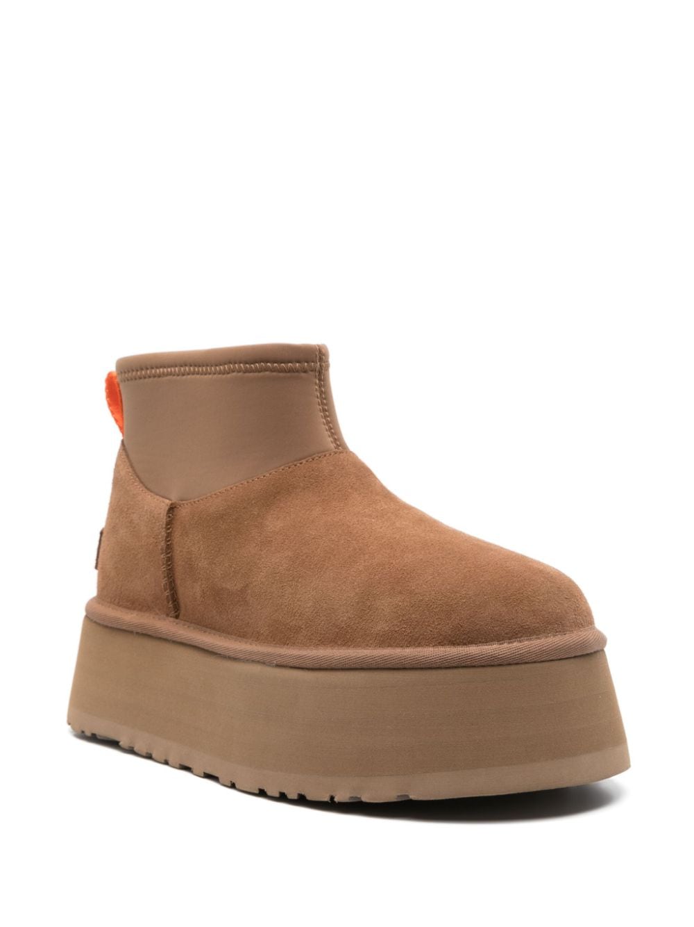 Ugg Australia Classic Mini Dipper suede sheepskin boots beige