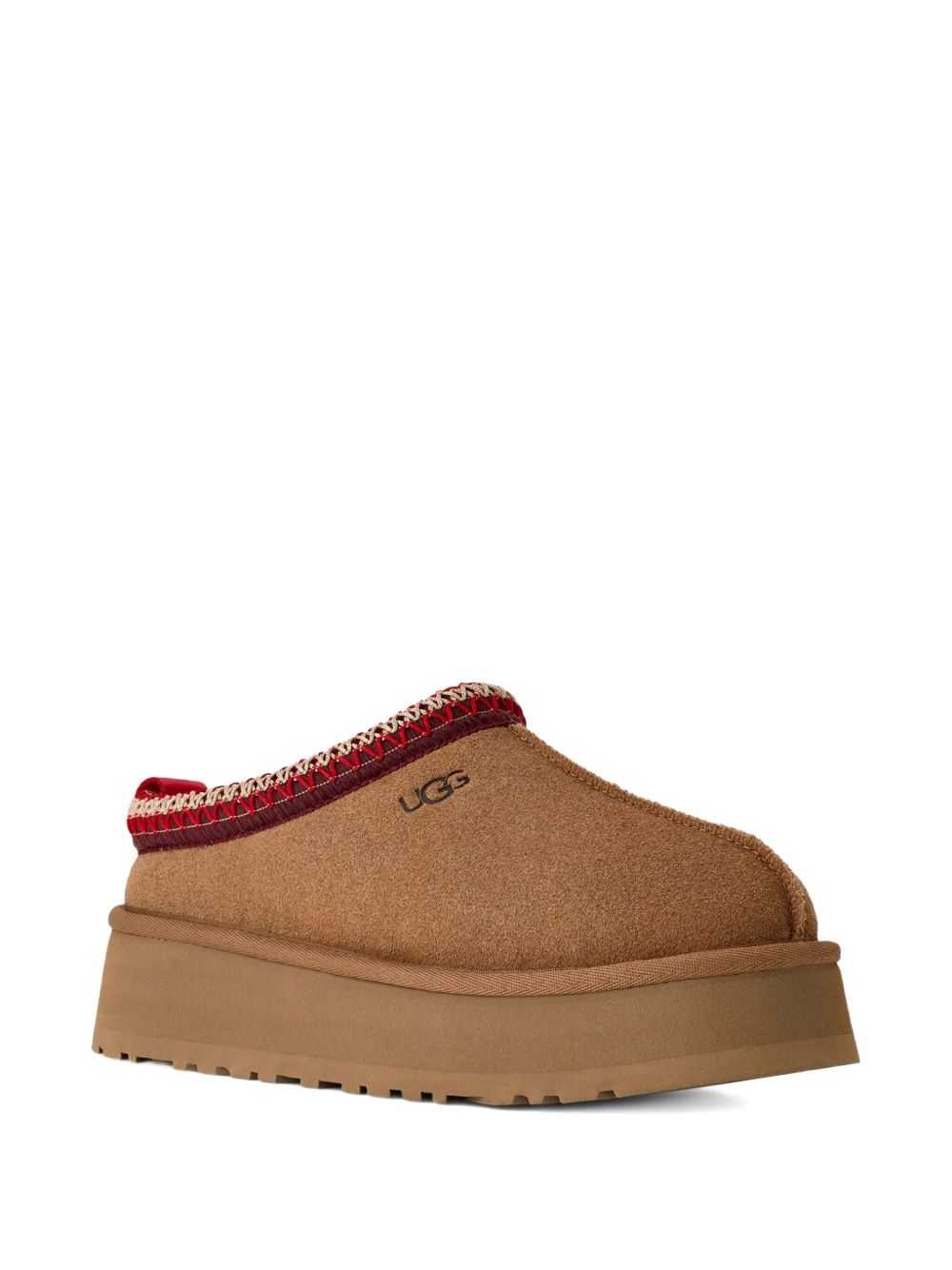 Ugg Australia Platform Sheepskin Suede Sandals Beige