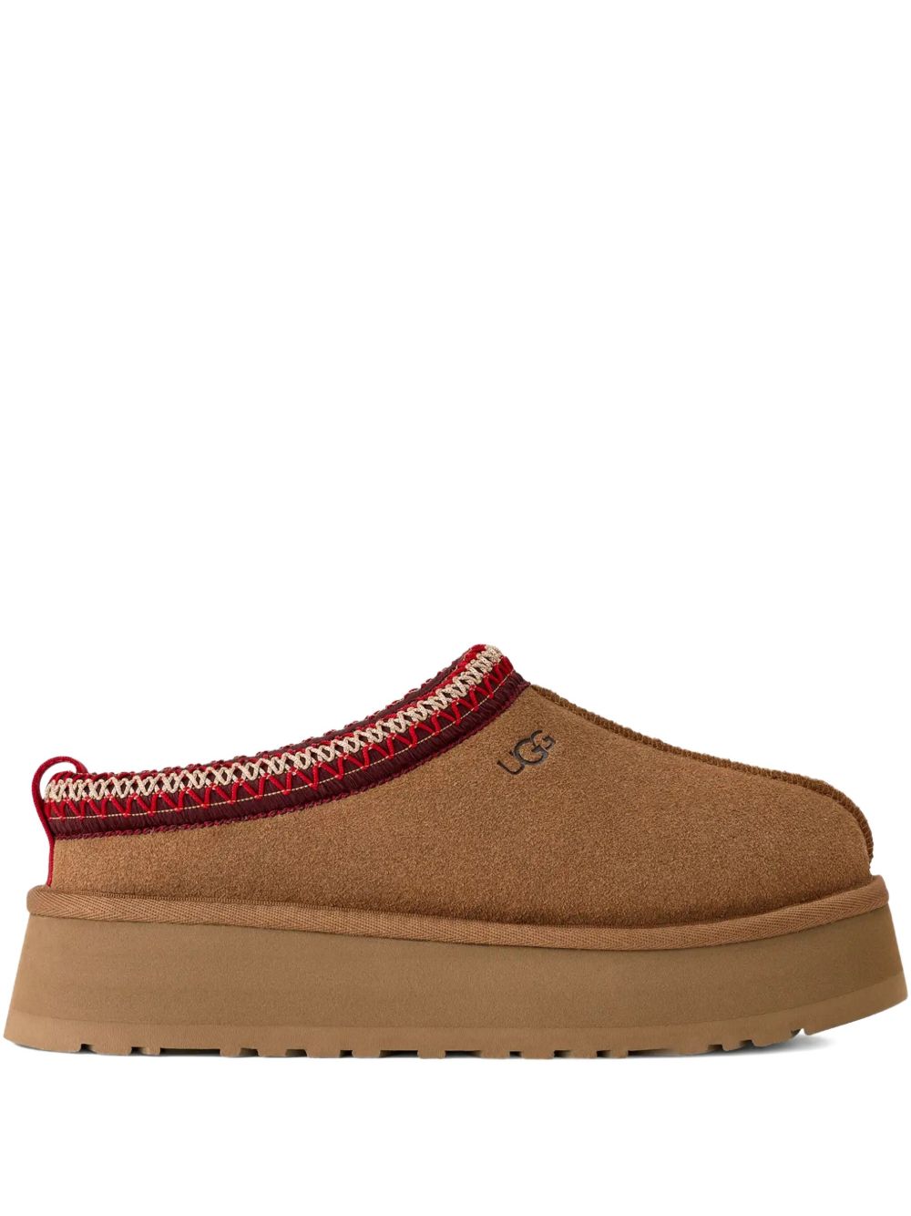 Ugg Australia Platform Sheepskin Suede Sandals Beige