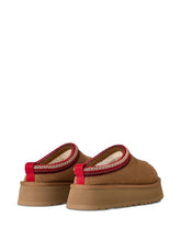 Ugg Australia Platform Sheepskin Suede Sandals Beige