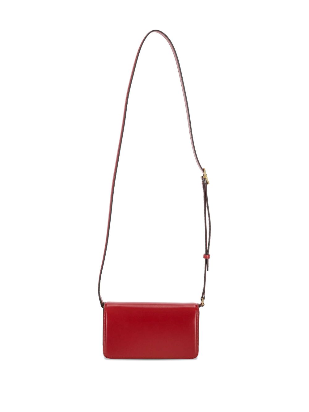 Valentino Garavani Vain Small Shiny Calfskin Shoulder Bag Red