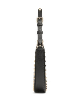Valentino Garavani Rockstud Mini Hobo Leather Clutch Bag Black black