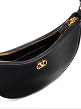 Valentino Garavani VLogo Signature Mini Calf Leather Hobo Bag Black Black