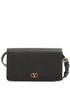 Valentino Garavani VLogo Signature Mini Grained-Leather Clutch Bag Black