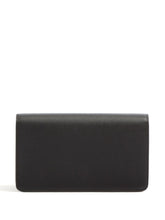 Valentino Garavani VLogo Signature Mini Grained-Leather Clutch Bag Black