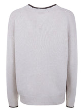 Brunello Cucinelli Cashmere V-Neck Fine Knit Sweater Ivory
