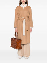 Fabiana Filippi Wool Belted Coat with Self-Tie Belt in Beige Beige