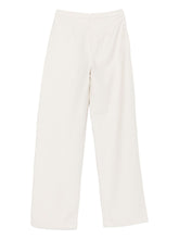 Emporio Armani High-Waisted Textured Ivory Trousers Ivory