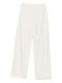 Emporio Armani High-Waisted Textured Ivory Trousers Ivory