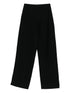 Emporio Armani Wide-Leg High-Waist Cotton-Blend Trousers Black Black