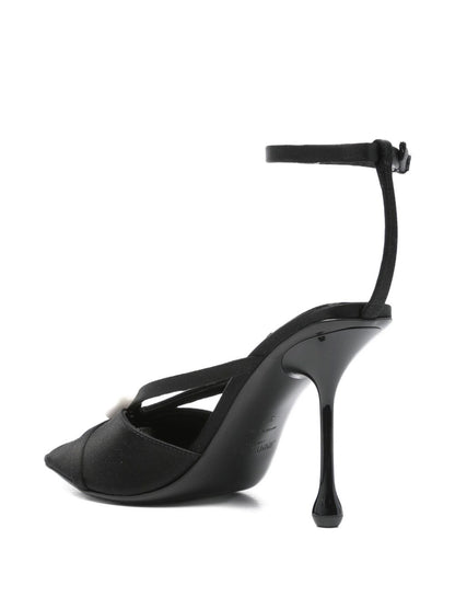 Jimmy Choo 100mm Siva sandals Black