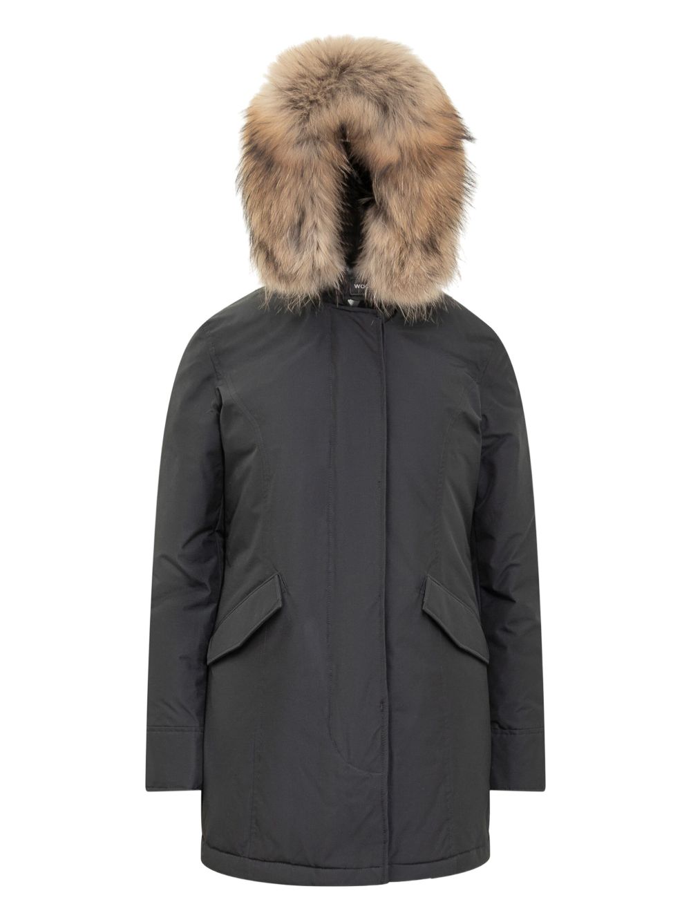 Woolrich Silk &amp; Nylon Arctic Raccoon Parka Blue blue