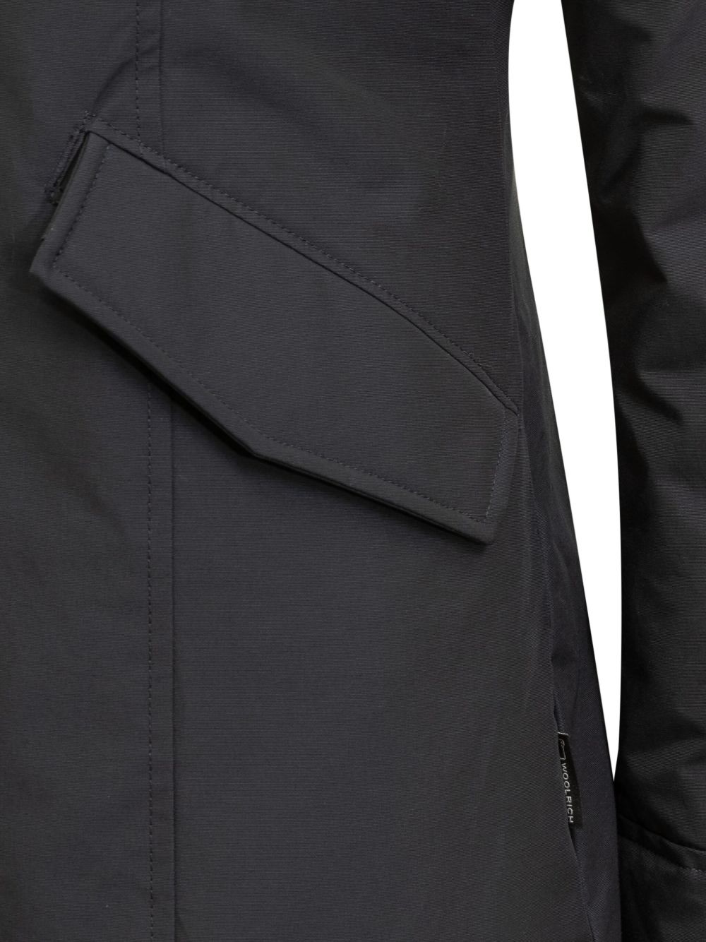 Woolrich Silk &amp; Nylon Arctic Raccoon Parka Blue blue