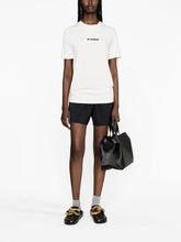 Jil Sander Plus Logo Cotton T-Shirt with Crew Neck White