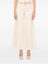 Alice + Olivia High-rise Wide-leg Cream Trousers White
