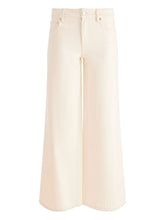 Alice + Olivia High-rise Wide-leg Cream Trousers White