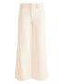 Alice + Olivia High-rise Wide-leg Cream Trousers White