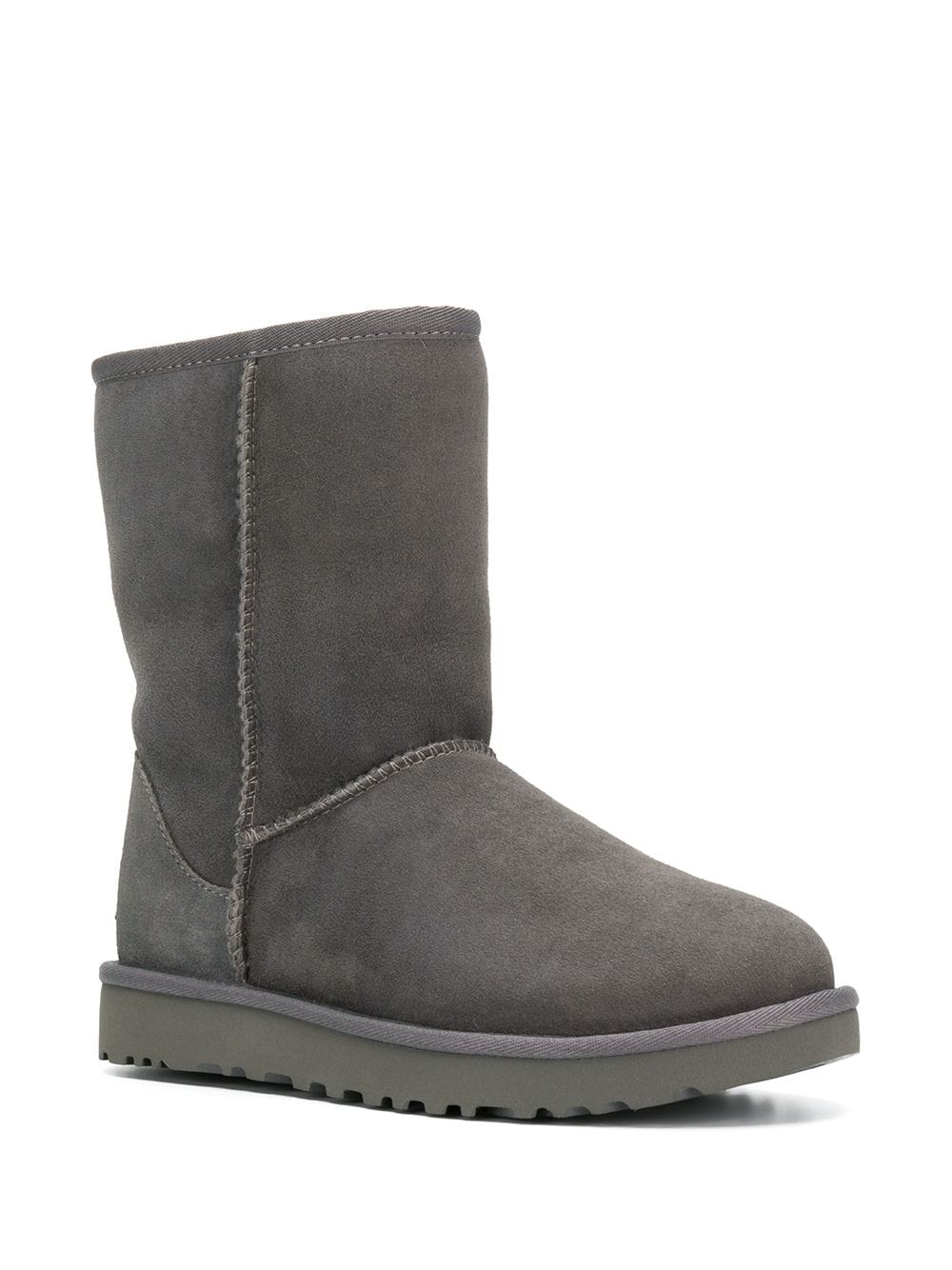 Ugg Australia Classic Short II Silk &amp; Nylon Grey Boots Grey