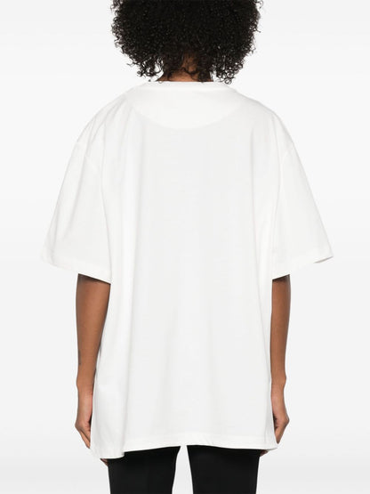 The Attico Jersey Crewneck T-Shirt White