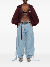 The Attico Wide-Leg Light Blue Denim Jeans Clear Blue