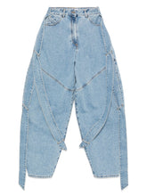 The Attico Wide-Leg Light Blue Denim Jeans Clear Blue