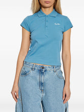 The Attico Jersey polo shirt Clear Blue