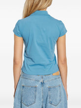 The Attico Jersey polo shirt Clear Blue