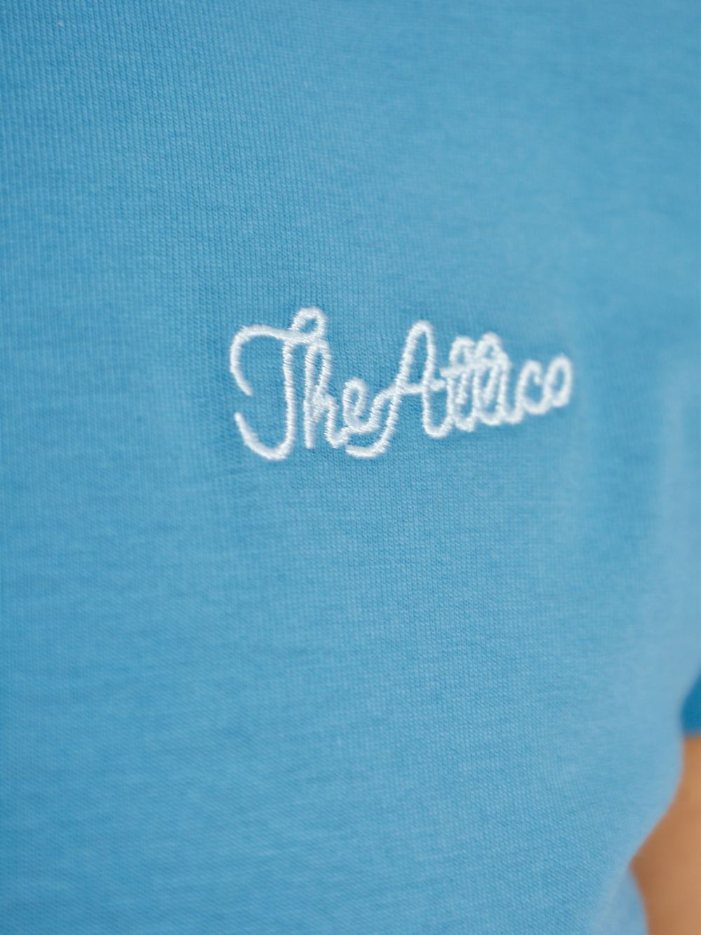 The Attico Jersey polo shirt Clear Blue