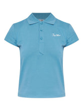 The Attico Jersey polo shirt Clear Blue