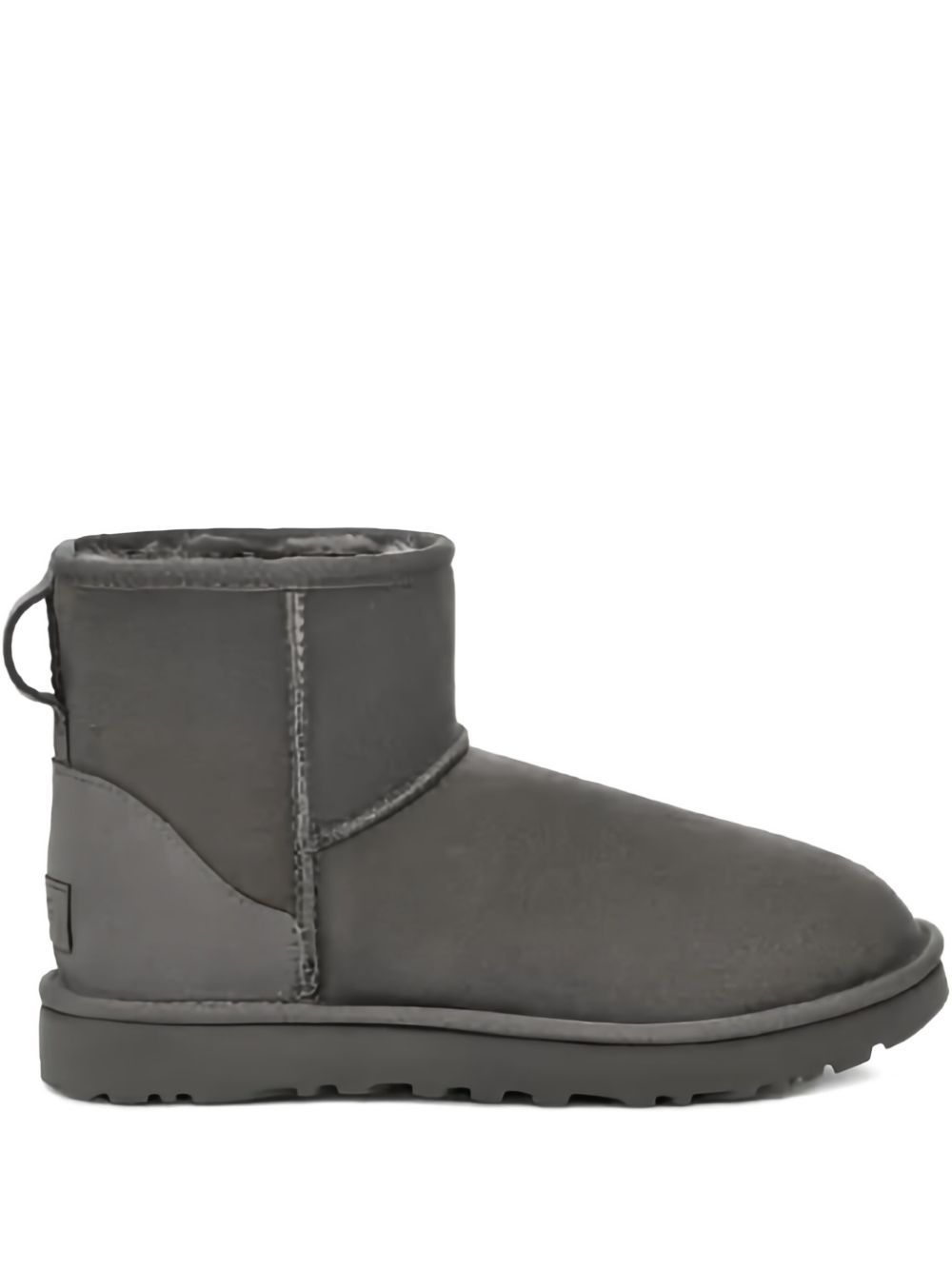 Ugg Australia Classic Mini II Silk and Nylon Ankle Boots Grey