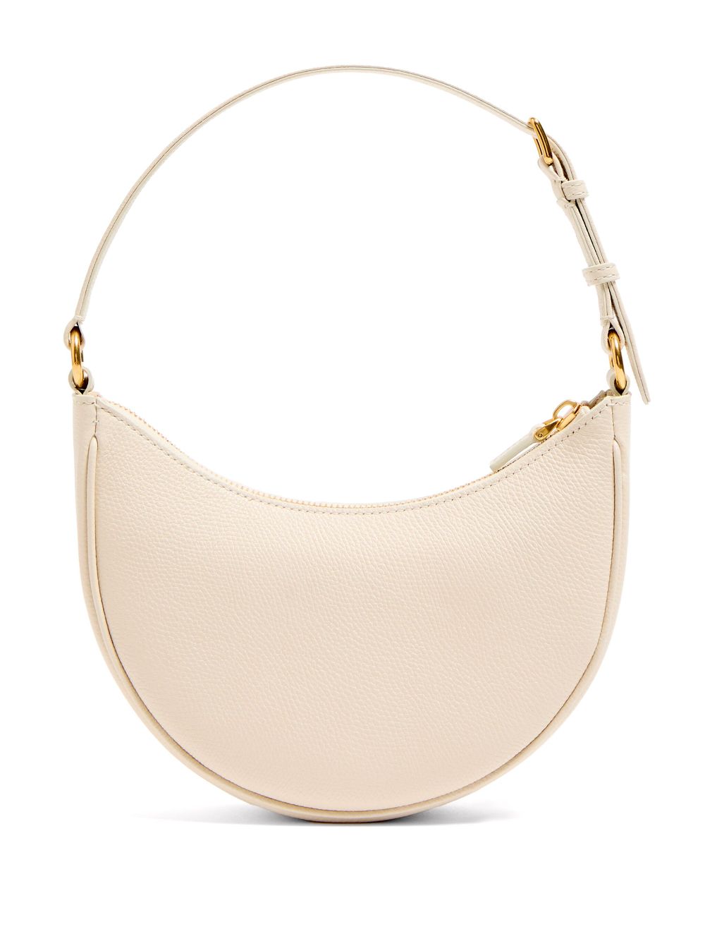 Valentino Garavani VLogo Signature Mini Leather Hobo Clutch Ivory