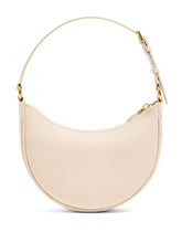 Valentino Garavani VLogo Signature Mini Leather Hobo Clutch Ivory
