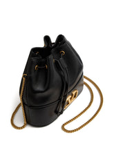 Valentino Garavani VLogo Signature Silk & Nylon Mini Clutch Bag Black