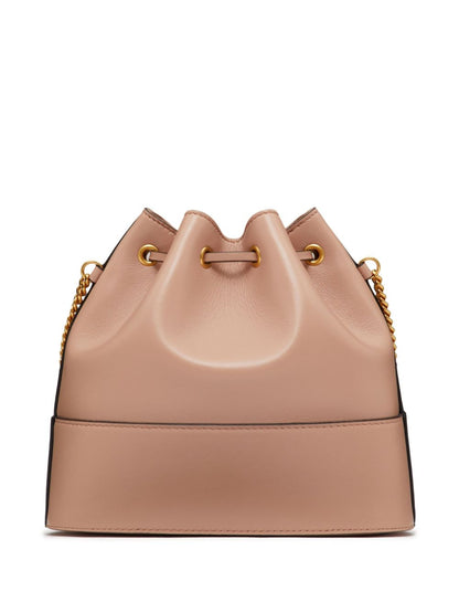 Valentino Garavani VLogo Signature Silk and Nylon Mini Clutch Bag Pink