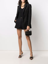 Valentino Garavani Rockstud Mini Leather and Silk Clutch Bag Black