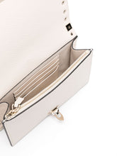Valentino Garavani Rockstud Silk & Nylon Mini Clutch Ivory