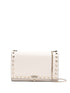 Valentino Garavani Rockstud Silk & Nylon Mini Clutch Ivory