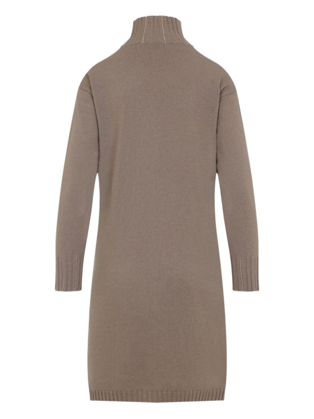 Fabiana Filippi Crystal-Embellished Wool Short Dress in Brown Brown