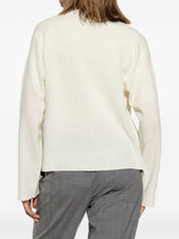 Fabiana Filippi V-Neck Wool-Silk Sweater Cream