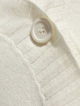Fabiana Filippi V-Neck Wool-Silk Sweater Cream