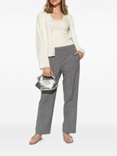 Fabiana Filippi V-Neck Wool-Silk Sweater Cream