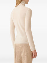 Fabiana Filippi Sequined Wool Roll-Neck Sweater White