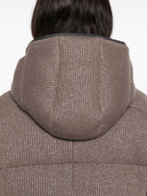 Brunello Cucinelli Quilted Cashmere Down Hooded Jacket Brown