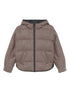 Brunello Cucinelli Quilted Cashmere Down Hooded Jacket Brown