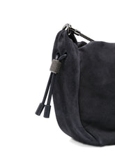 Brunello Cucinelli Drawstring Chain-Strap Suede Mini Crossbody Bag Brown