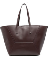 Brunello Cucinelli BC Duo panelled leather tote bag bordeaux