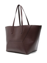 Brunello Cucinelli BC Duo panelled leather tote bag bordeaux